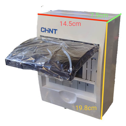Chint 6 Ways Distribution Box with BusBar white electrical enclosure with transparent protective cover