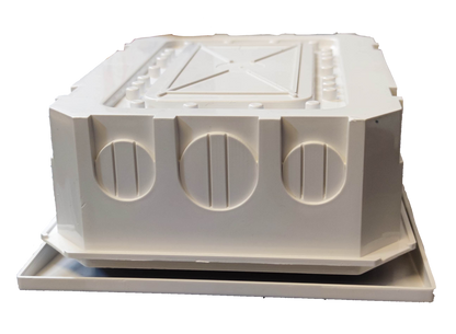 Chint 6 Ways Distribution Box with BusBar in white electrical enclosure for circuit protection