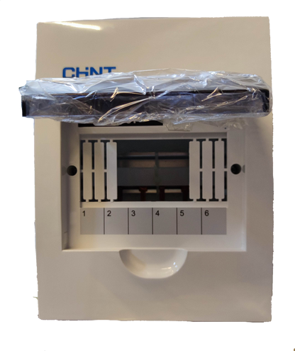 Chint 6 Ways Distribution Box with BusBar electrical circuitry part with transparent cover