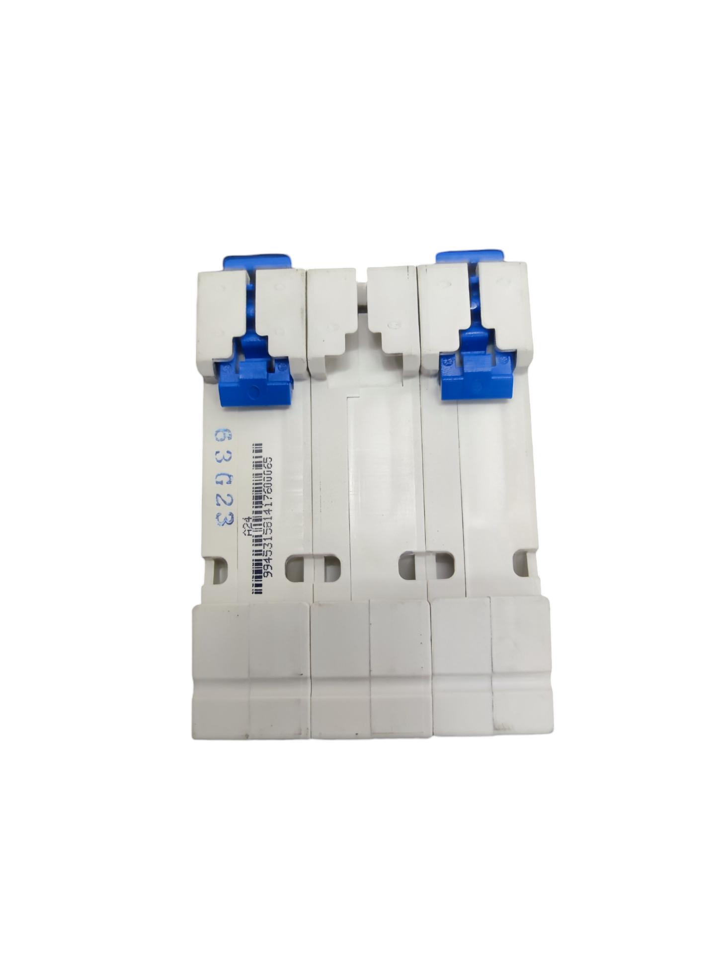 Chint 63A 3Pole Miniature Circuit Breaker with blue toggle switches for electrical protection