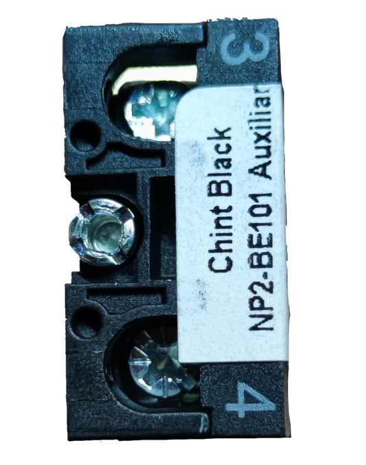 Chint auxiliary contact block 220v NP2BE101 black power point switch plug component