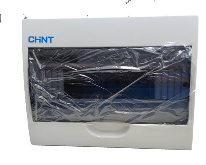 Chint 12 Ways Distribution Box white plastic enclosure with transparent cover and protective film