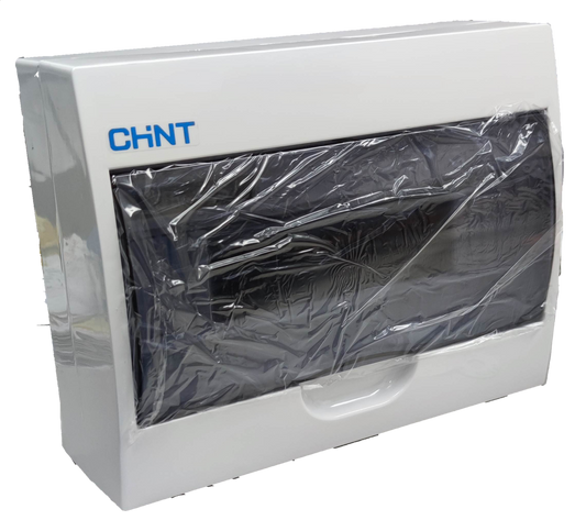 Chint 12 Ways Distribution Box white plastic enclosure with smoked transparent cover for indoor wiring
