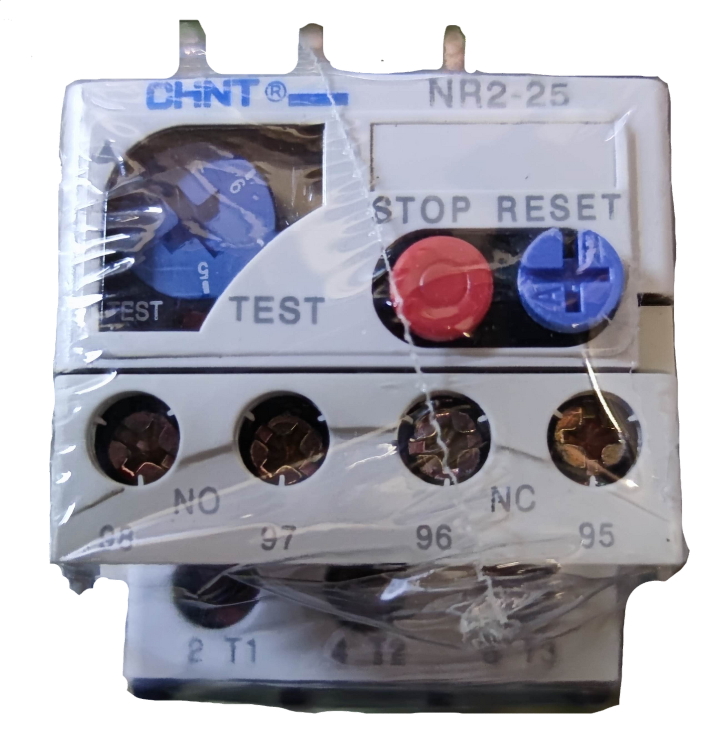 Chint Overload Relay NR2-25 with Test and Reset Buttons for Electrical Circuit Protection
