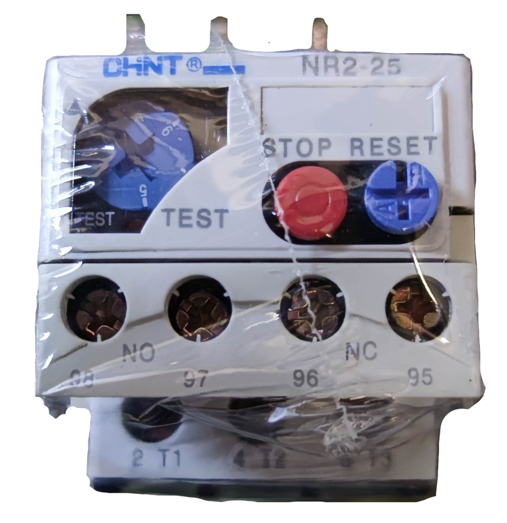 Chint Overload Relay NR2-25 with Test and Reset Buttons for Electrical Circuit Protection