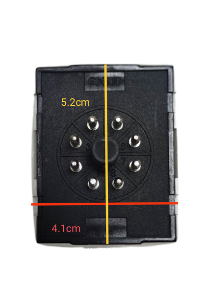 Chint Relay Timer 0-2 Mins 220V with 8 Pin Design and Compact Dimensions for Reliable Timing Solutions