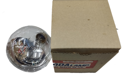 Electx Electrical Supply high powered mirrored reflector bulb with clear glass and cardboard packaging