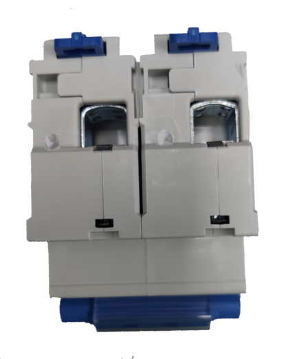 Chint 100A 2Pole Single Phase 10 KAIC 220V electrical circuit breaker component in white and blue