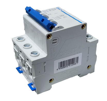 Chint 16A 3Pole Miniature Circuit DIN Rail Type with clear labeling and mounting options