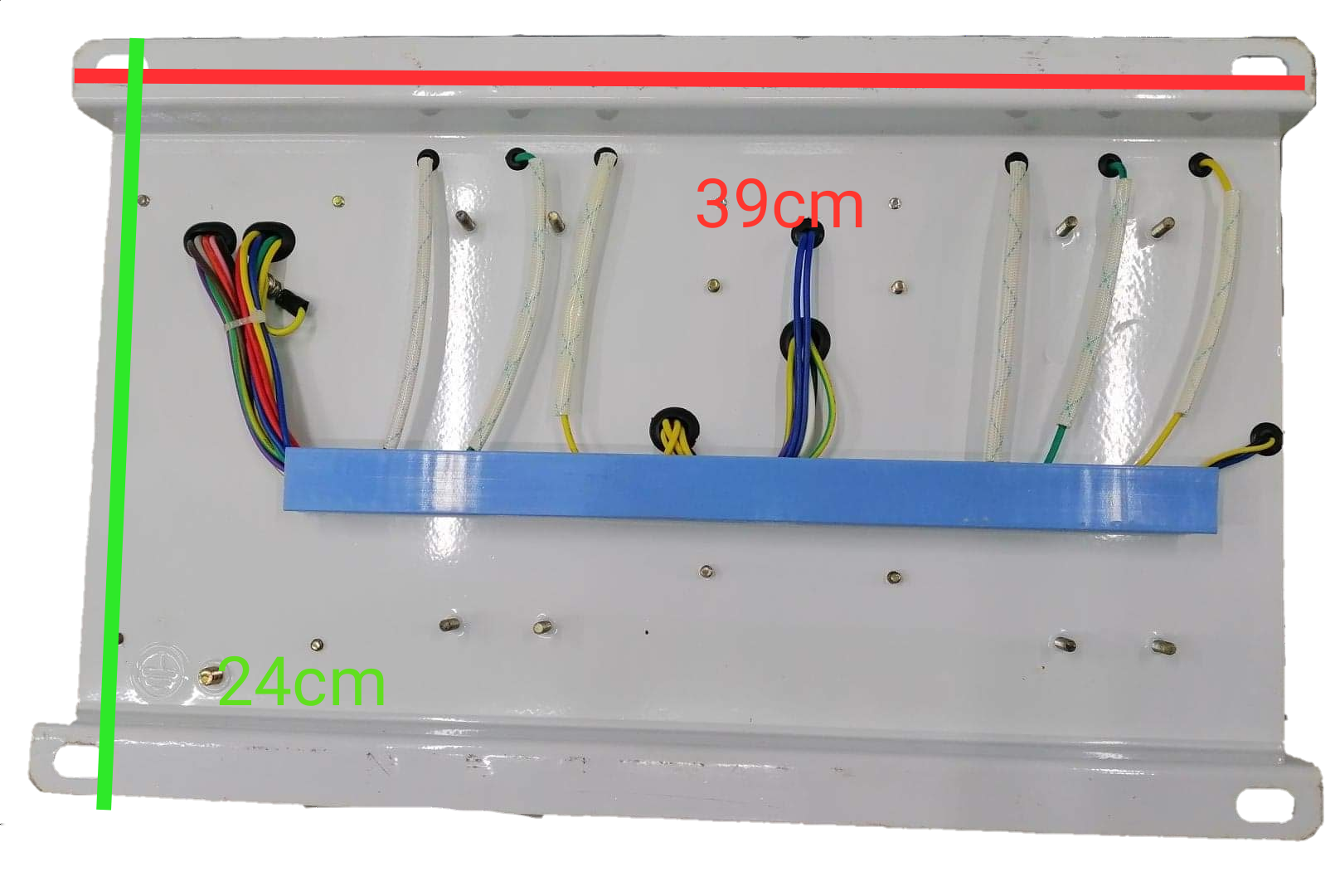 Chint automatic transfer switch 100a 3 phase white metal panel with wiring and mounting holes