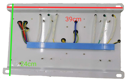 Chint automatic transfer switch 100a 3 phase white metal panel with wiring and mounting holes