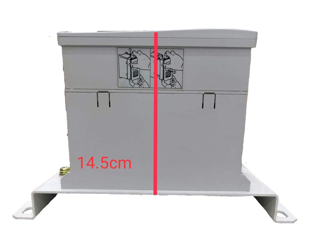 Chint automatic transfer switch 100a 3 phase gray electrical circuitry component with mounting base
