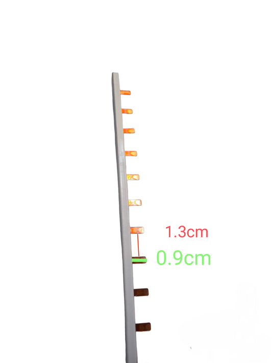 Chint Bus Bar for Miniature Circuit Breaker 1 Pole with copper connectors and measurement markings
