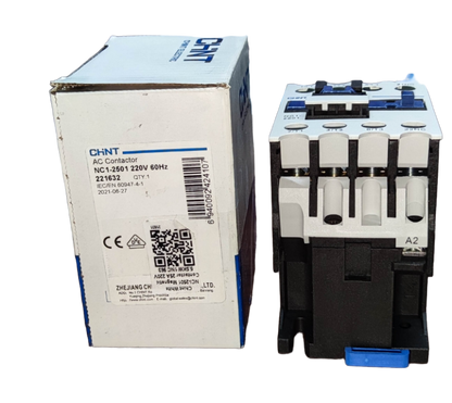 Chint industrial contactor 440V NC1-2501 with AC terminals for reliable industrial applications