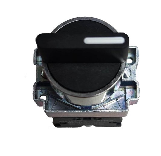 Chint Selector Switch 3 Position 2NC with black rotary handle and metal base for power control