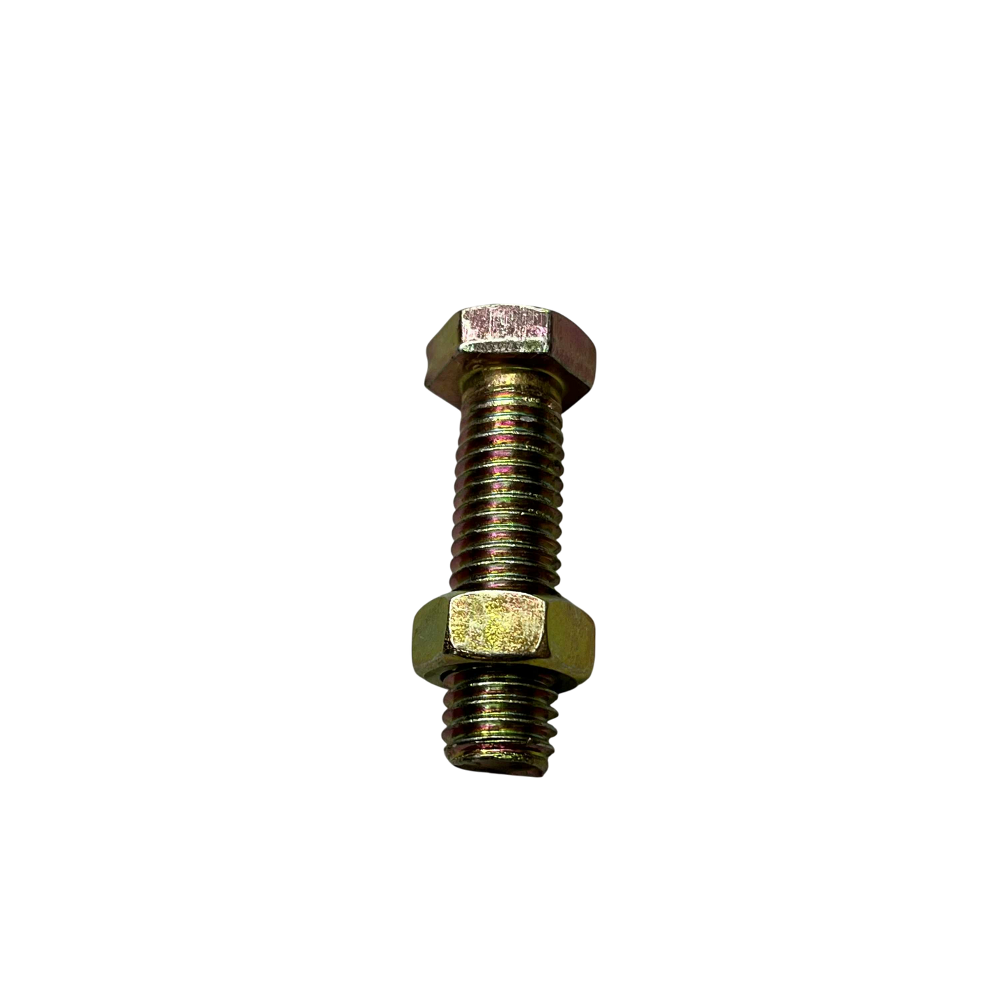 10mm x 35mm chrome gold bolt with threaded design for secure fastening in various applications