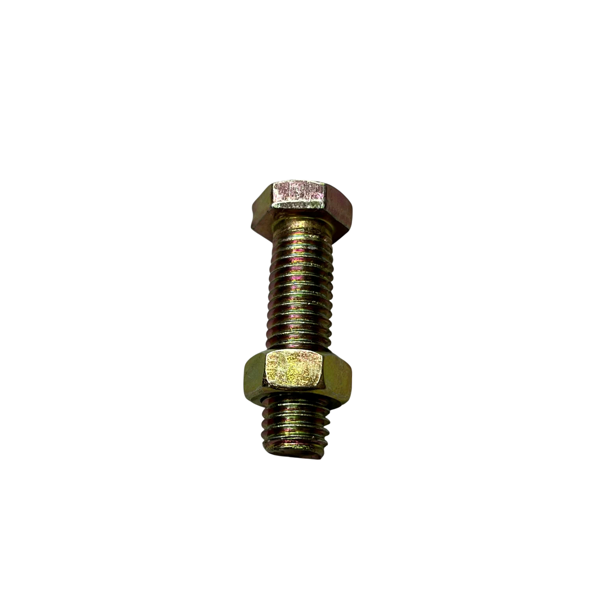 10mm x 35mm chrome gold bolt with threaded design for secure fastening in various applications