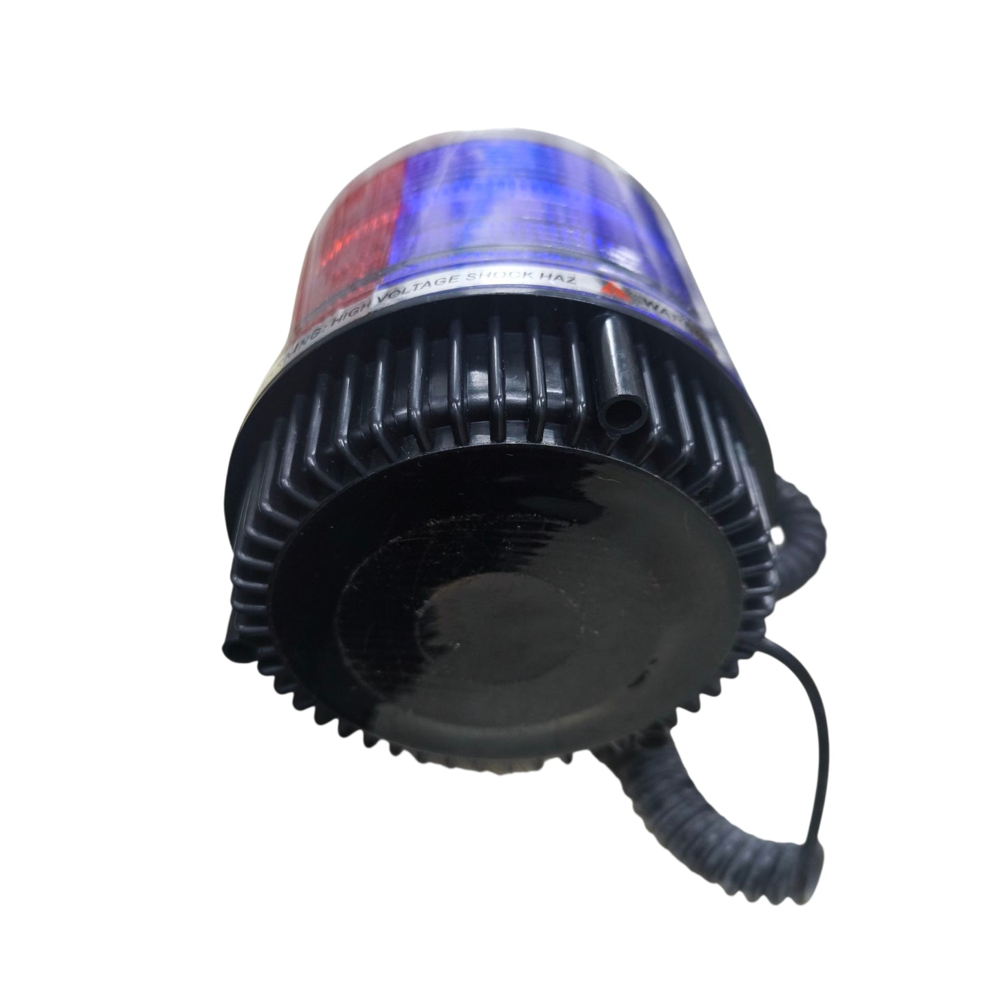 Code Red 12V 24V magnetic base emergency light with bright blue and red flashing LEDs for safety and visibility