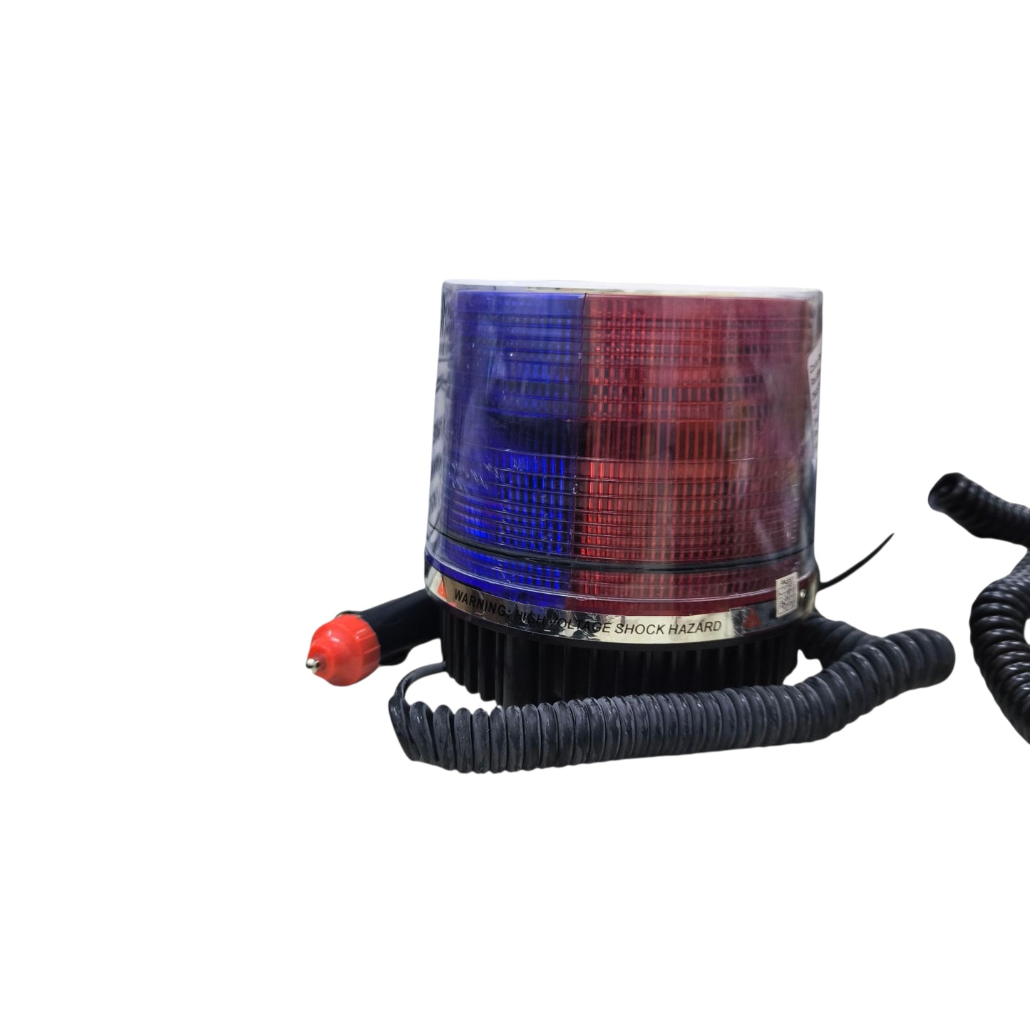 Code Red 12V 24V magnetic base emergency light with red and blue flashing lights for visibility