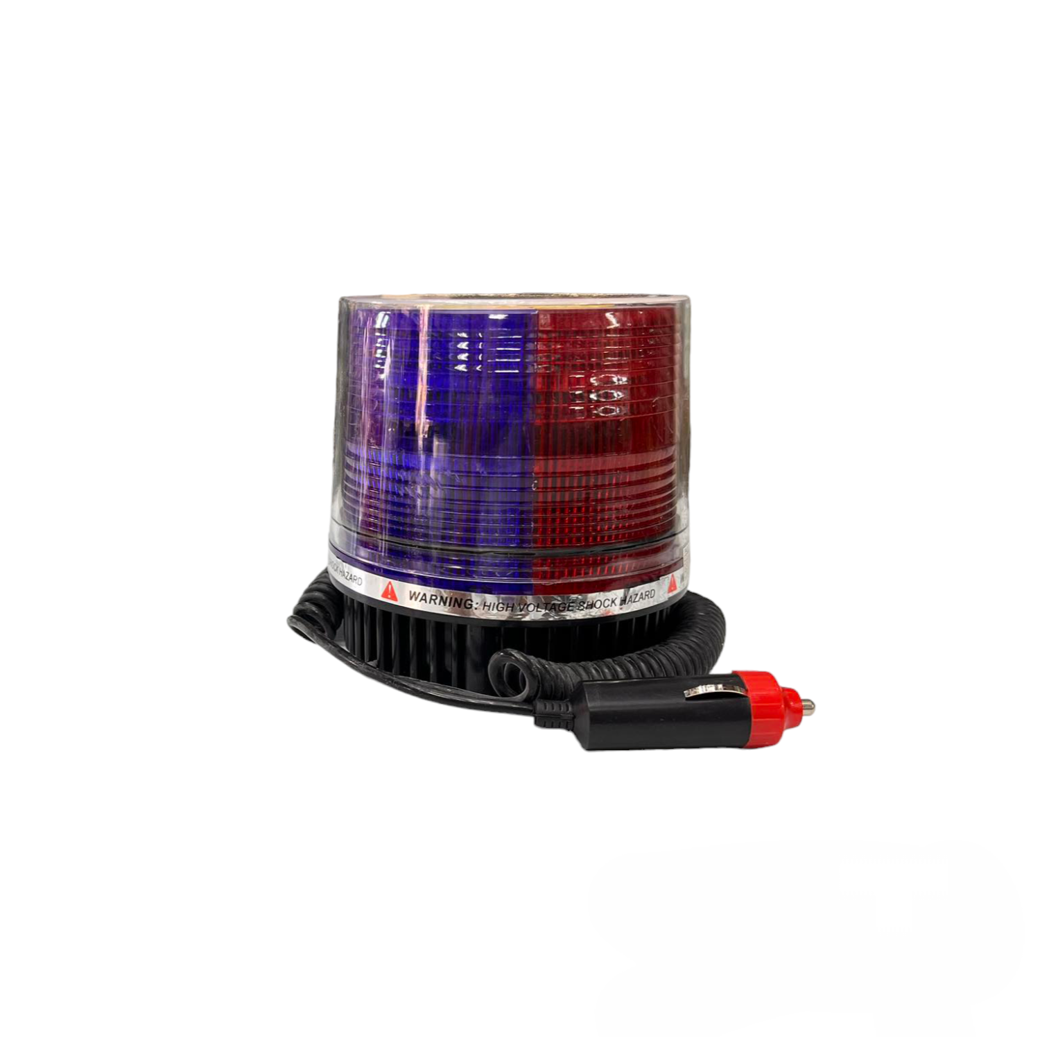 Code Red 12V 24V magnetic base emergency light with red and blue flashing LEDs for safety signaling