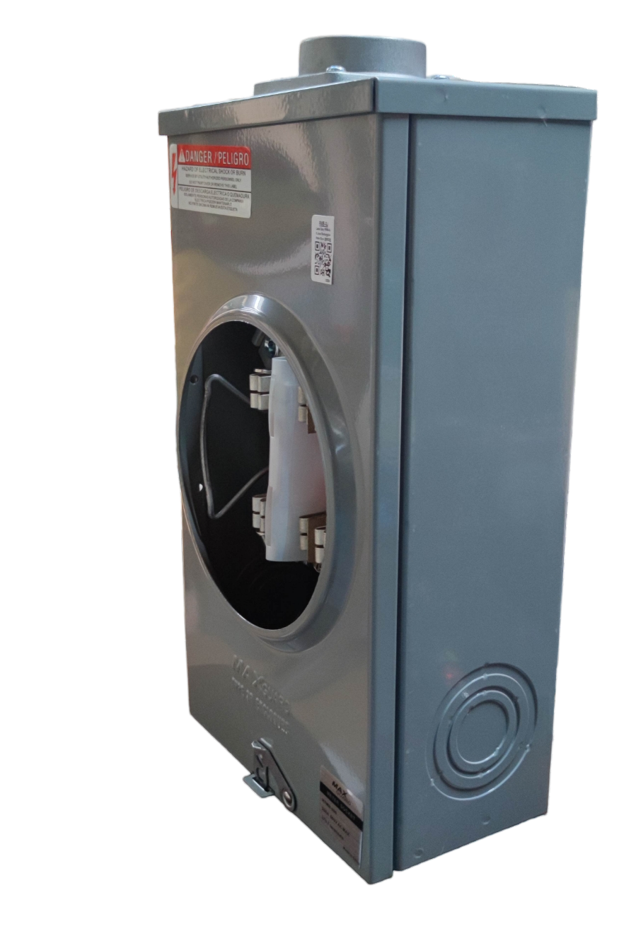 Cirtech 7 jaw electrical meter in a gray metal enclosure for residential energy monitoring