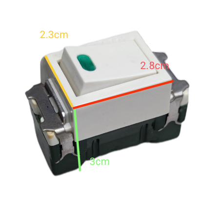 Omni 16A 250V classic series light switch with a sleek design and easy-to-use toggle