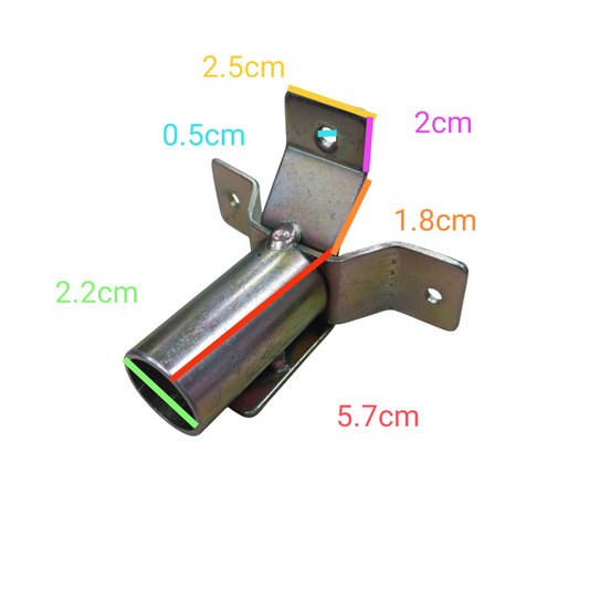 Amco claw foot mounting for lamp post featuring durable metal construction and precise dimensions