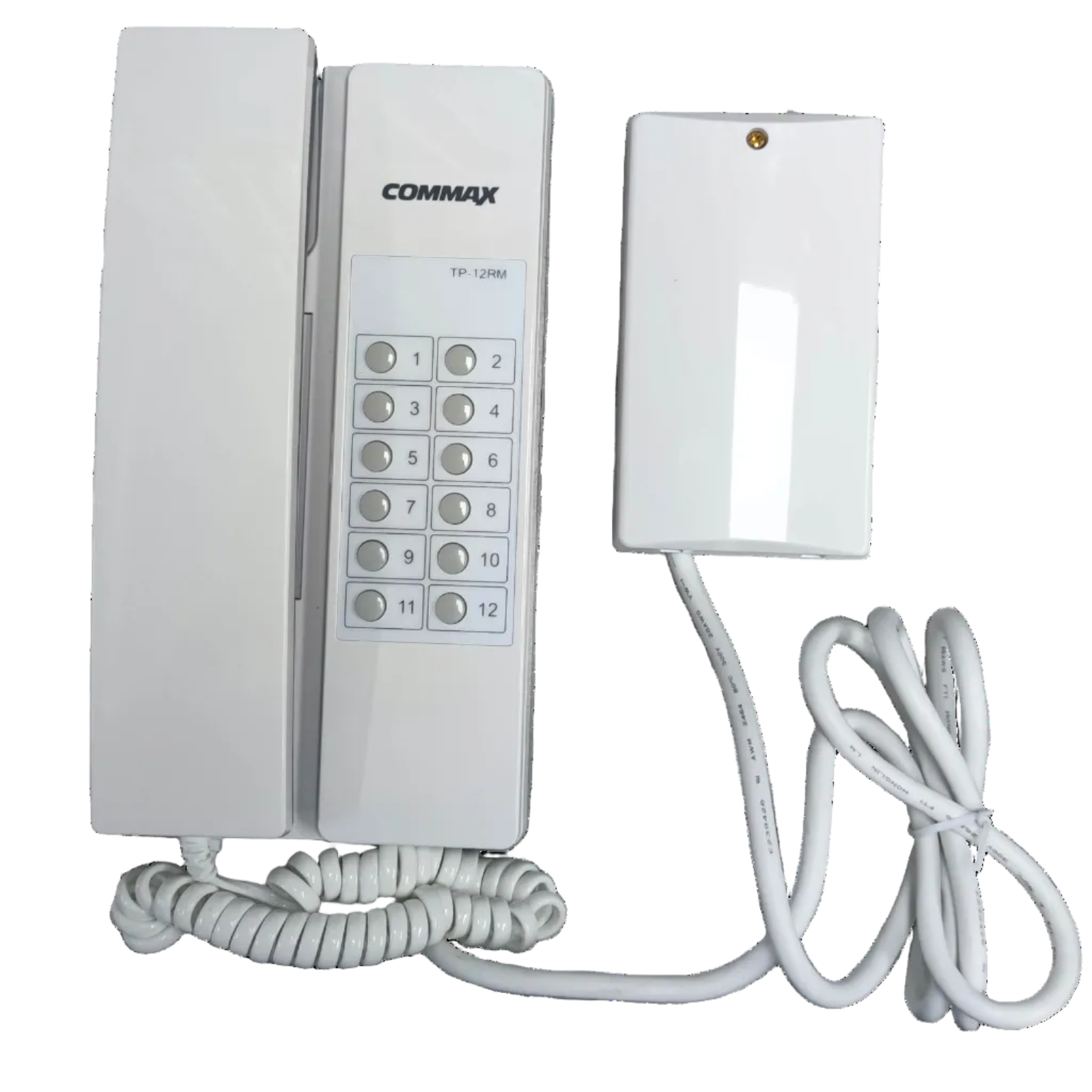 Commax 12 Station Intercom Master Unit with numeric keypad for easy communication