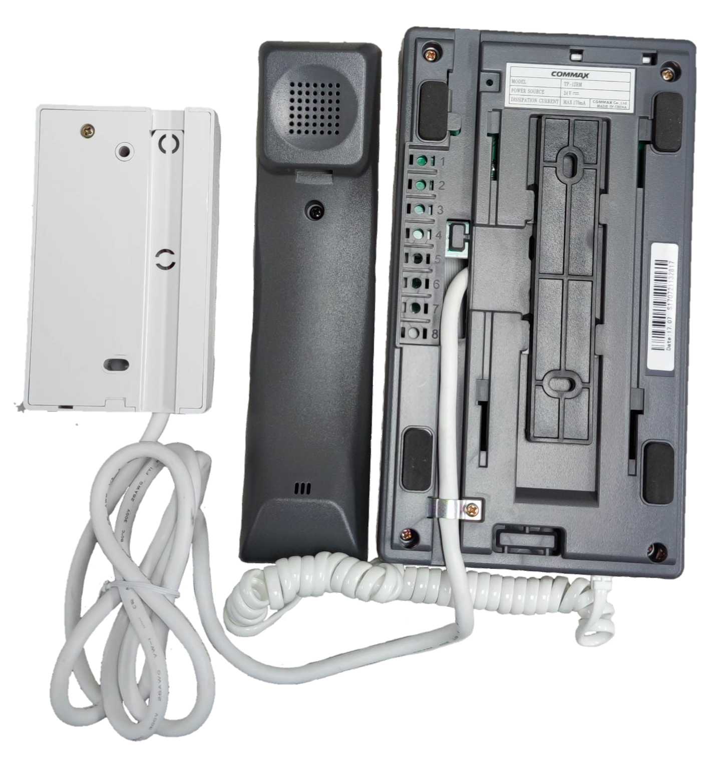 Commax 12 Station Intercom System 1 Master unit with handset and wiring for communication