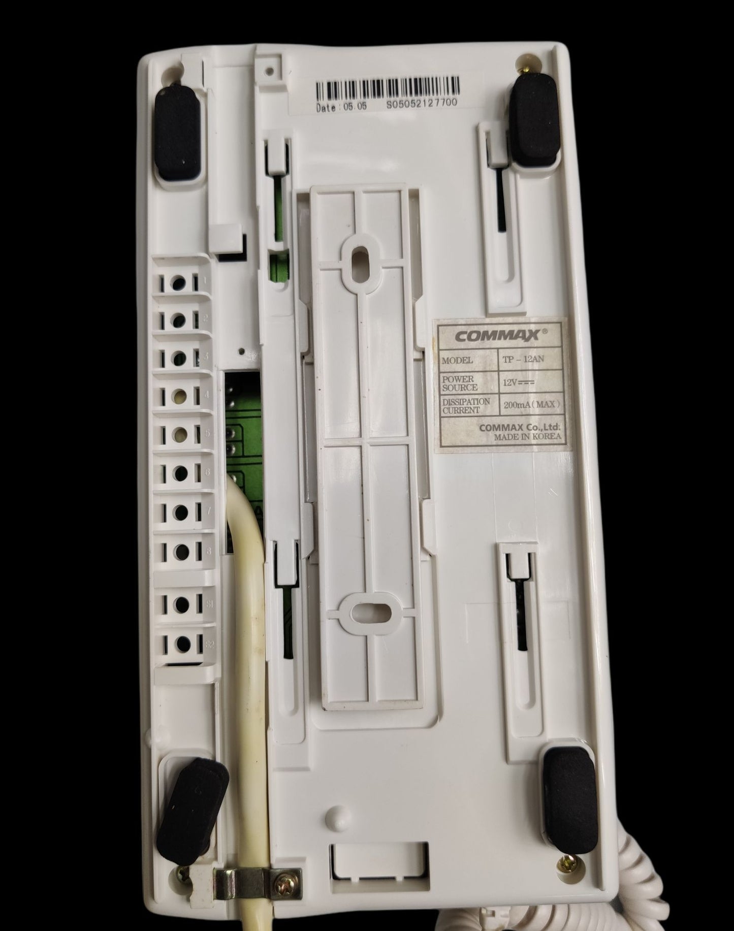 Commax Intercom 12 Station Master Unit TP-12 white wall-mounted CCTV and security system device