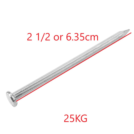 Concrete Nail 2 1/2 Inch Thick Type ( 25 KG)
