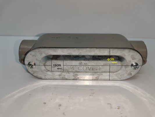 Local vendor metal electrical conduit cover for Conduit Bodies Threaded C type 3/4 Inch with screws