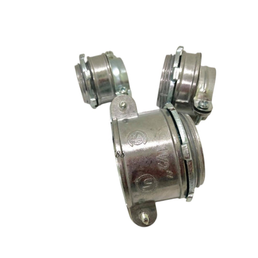Local Flexible Straight Connector 38mm metal conduit fitting set for joining flexible conduit sections