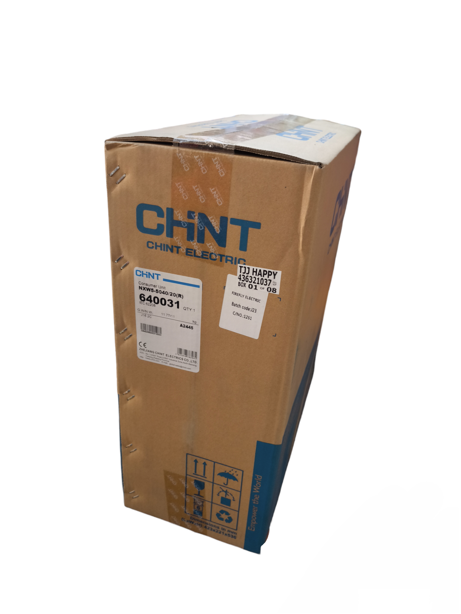 Chint Control Box 500mm x 400mm x 200mm packaging cardboard box for cable management