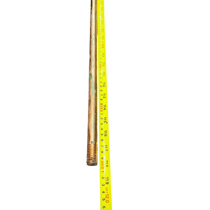 1 inch ground rod 10 feet long measuring tape beside copper grounding rod from China