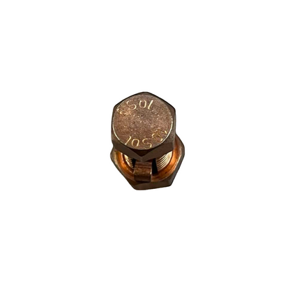 Copper Solderless Connector 1 Bolt 5.5-14MM with hex head and threaded clamp for battery and grounding cables Solderless Connector Single Bolt for Wire Size 5.5mm - 14mm Copper, S-6 Electx Electrical SUpply