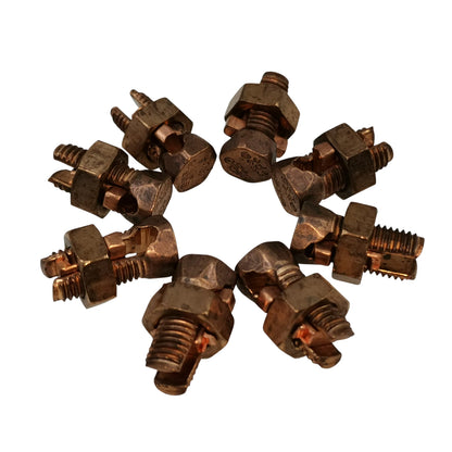Solderless Connector Single Bolt for Wire Size 5.5mm - 14mm Copper, S-6