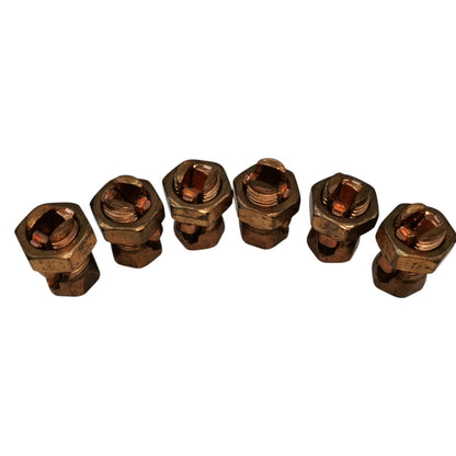 Solderless Connector Single Bolt Wire Size 8.0mm - 22mm Copper S-4 AWG4