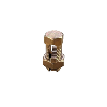 Brass Solderless Connector 1 Bolt 8-22MM cable clamp for electrical circuitry and grounding Solderless Connector Single Bolt Wire Size 8.0mm - 22mm Copper S-4 AWG4 Electx Electrical SUpply