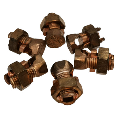 Solderless Connector Single Bolt Wire Size 8.0mm - 22mm Copper S-4 AWG4