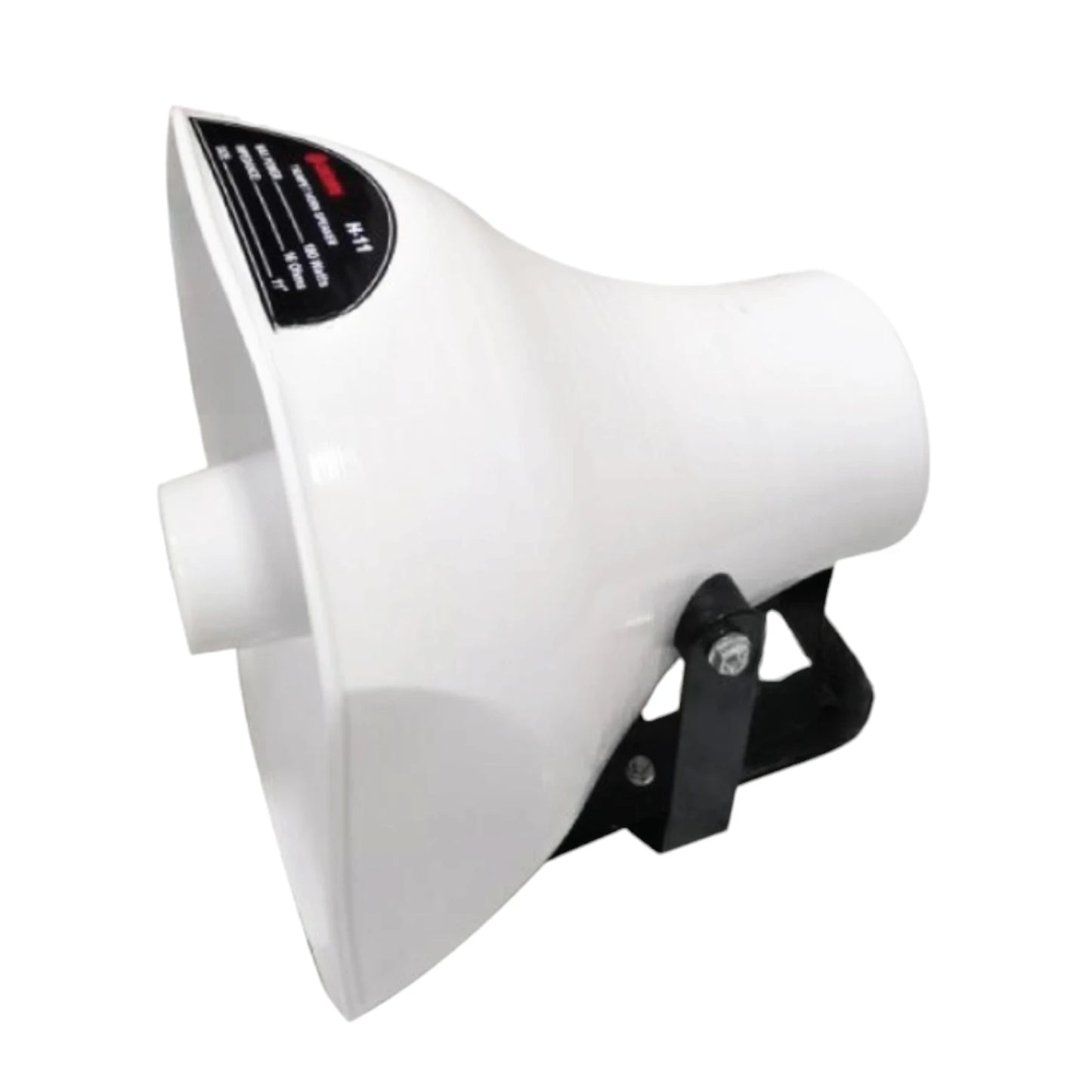 Crown 180W Horn Speaker 16 Ohms white outdoor PA horn with adjustable black mounting bracket
