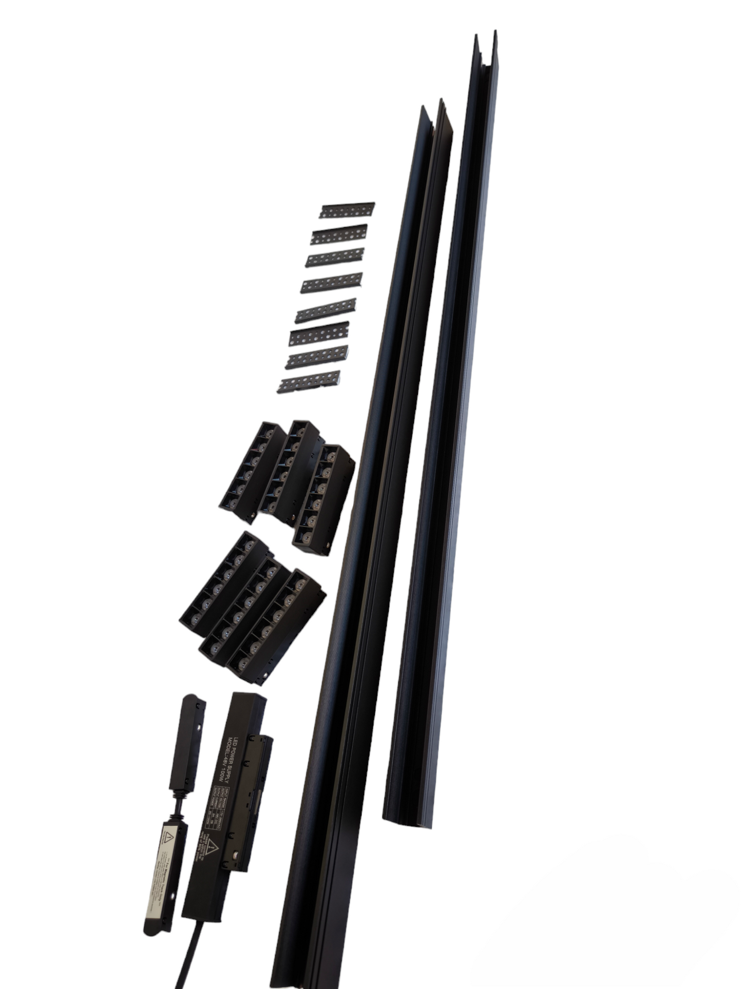 ILLUMIQ TERRA Magnetic Track Light 2 Meters 50mm with 6 pcs 6W Grille Track Light Cool White 4000K and Power Supply 100W 220V