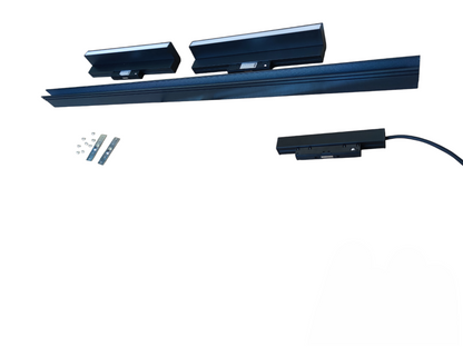 ILLUMIQ TERRA Magnetic Track Light 1 Meter 50mm with 2pcs 18W LED Foldable Flood Track Light Warm White 3000K 220V