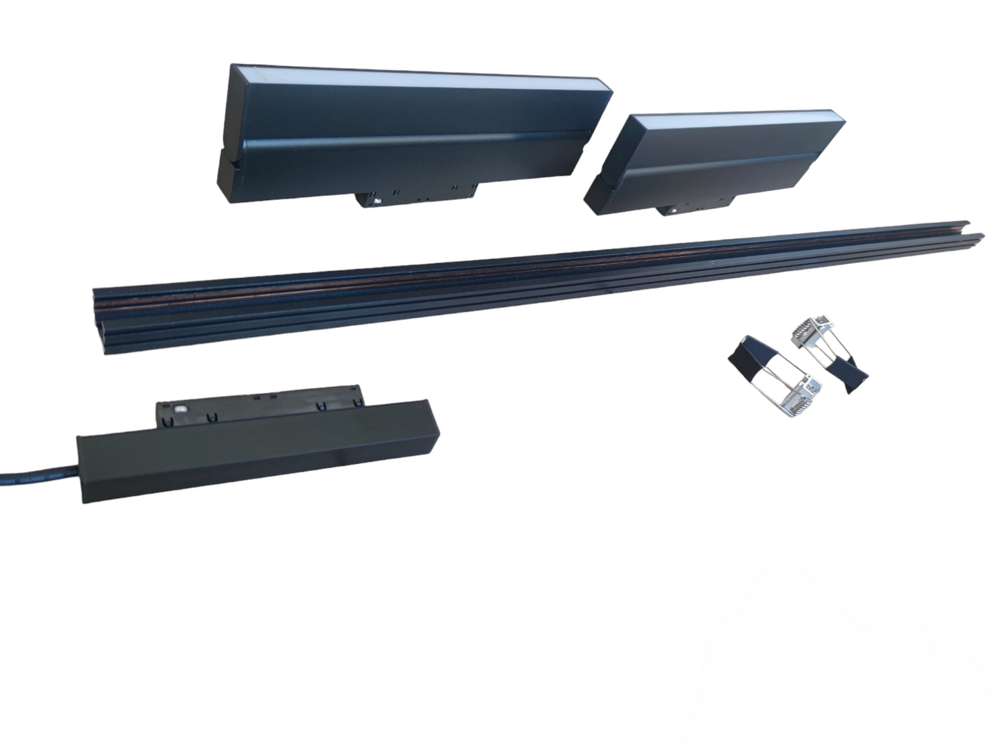 Magnetic Track Light 1 Meter 26mm with 2pcs 18W LED Foldable Flood Track Light 220V Daylight 6500K ( ILLUMIQ TERRA)