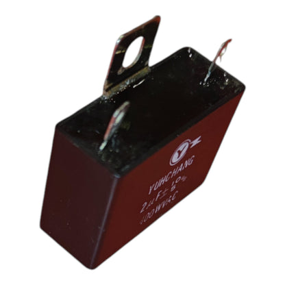 Yuhchang Motor Capacitor 2uF 400VAC For Electric Fan or Motor Replacement Square Type