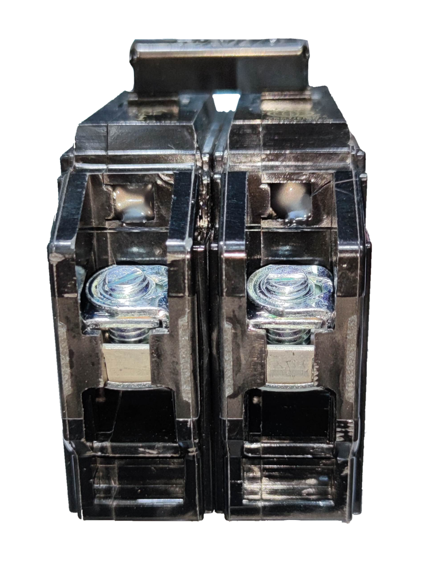 Royu 15A Circuit Breaker 2 Pole Single Phase 220V Bolt On with Mechanical Lugs RCBB15-60