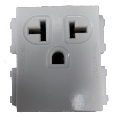 Panasonic Tandem Grounding Receptacle Quick Connect Terminal 20A 250V , Tandem with Ground Center Device WEG1461-5