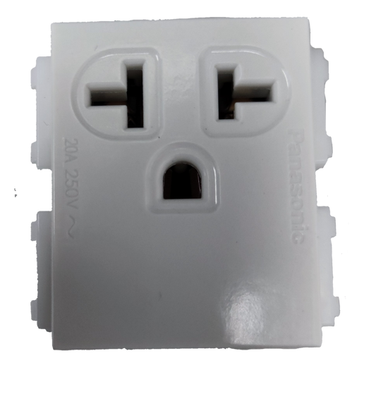 Panasonic Tandem Grounding Receptacle Quick Connect Terminal 20A 250V , Tandem with Ground Center Device WEG1461-5