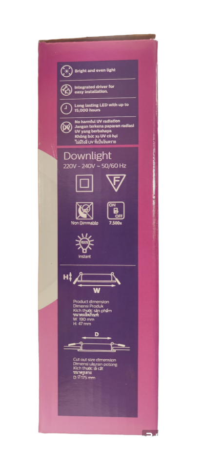 Philips LED Downlight 21W Cool Daylight 220V (7.4") Philips 59469 Meson 6500K