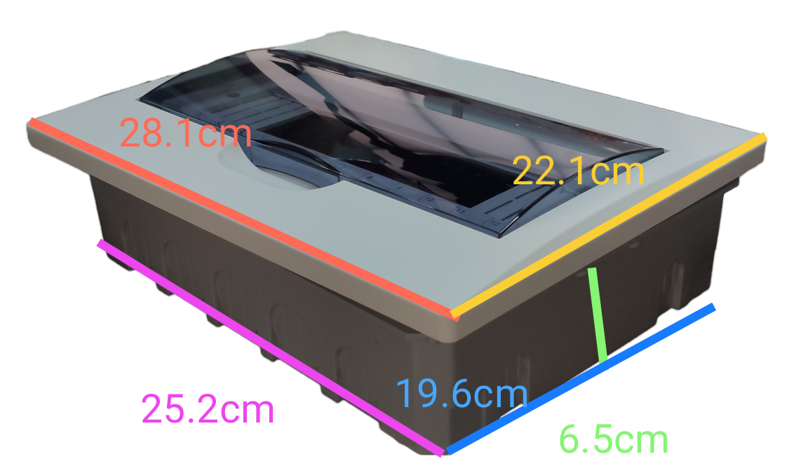Omni 12 Ways Distribution Panel Box MDP-12PP Recessed Type Distribution Panel for Miniature Circuit Breaker